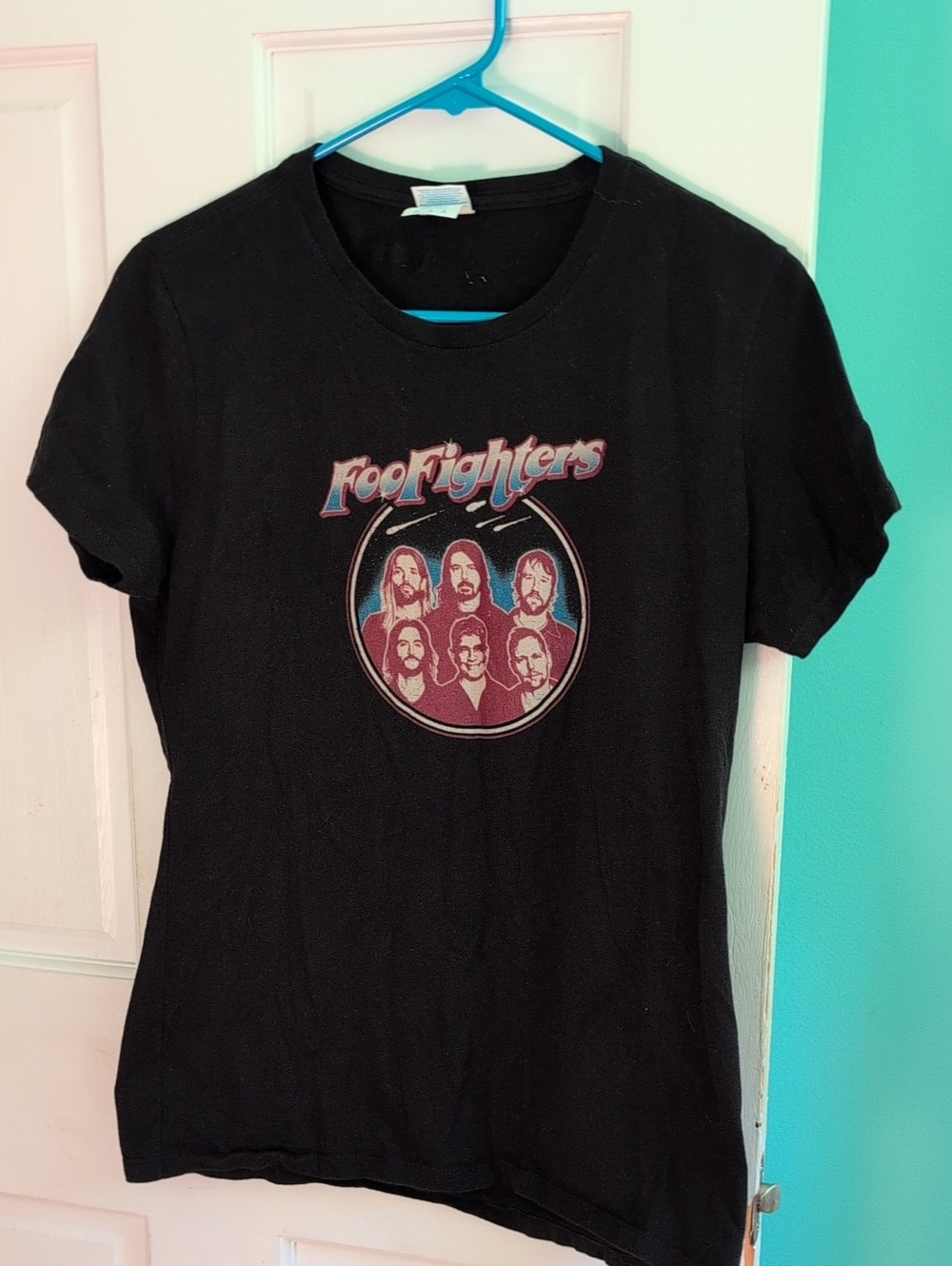 Foo Fighters Black Graphic  T-Shirt